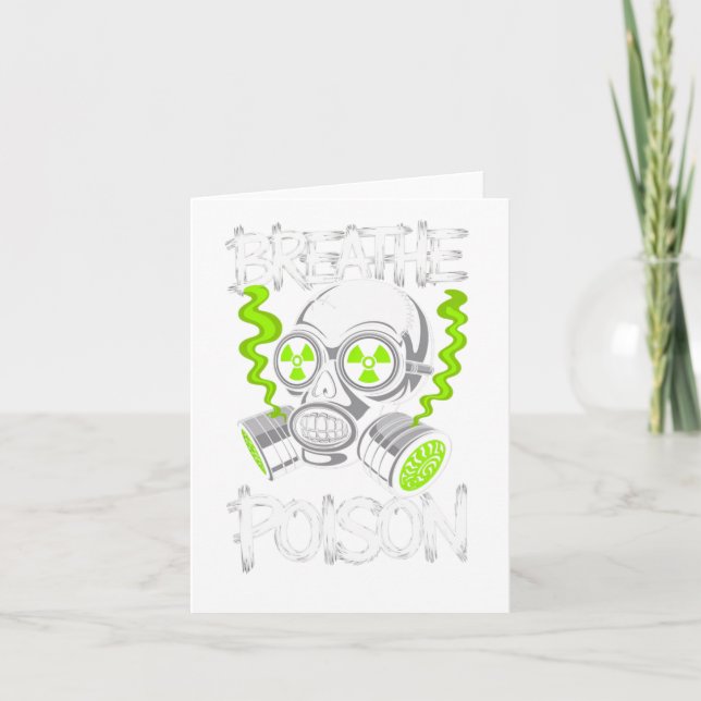 Toxic Skull Drifter Sticker  Card (Front)