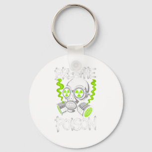 Toxic Skull Drifter Sticker  Key Ring