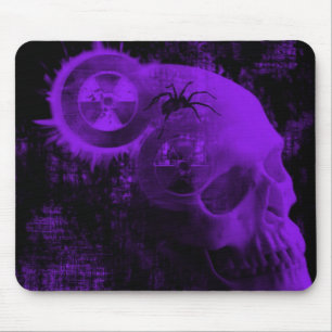 toxic skull mouse pad