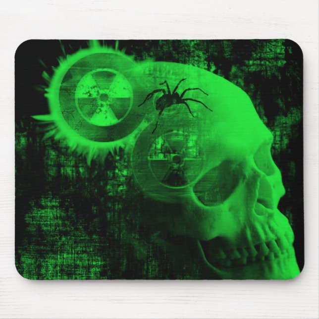 toxic skull mouse pad (Front)