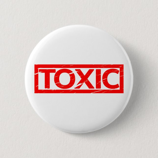 Toxic Stamp 6 Cm Round Badge (Front)
