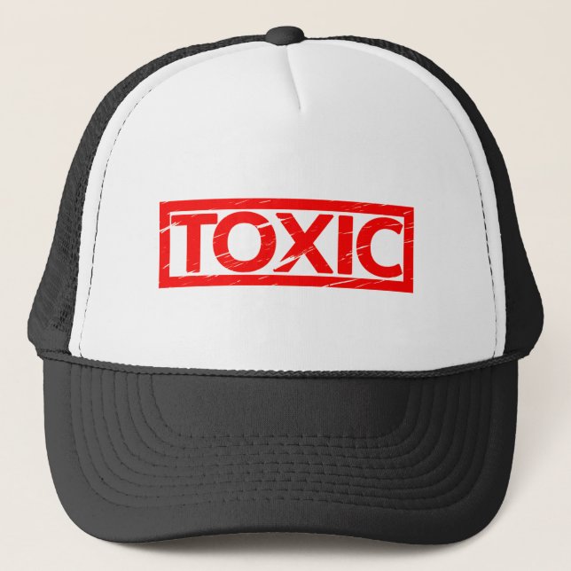 Toxic Stamp Trucker Hat (Front)