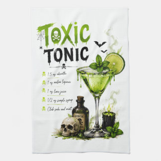 Toxic Tonic Recipe Tea Towel