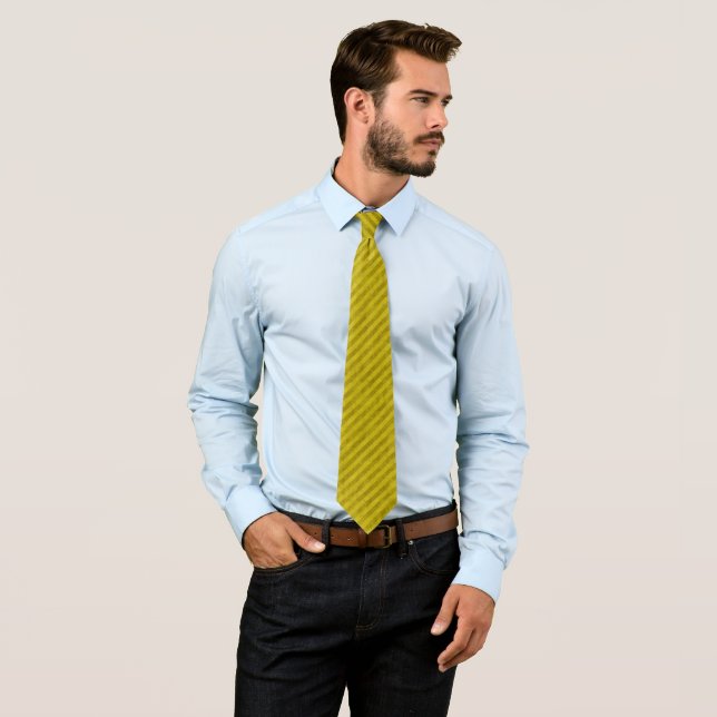Toxic Yellow Stripe Tie (In Situ)