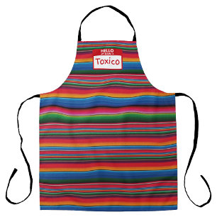 Toxico Mexican sarape print Apron