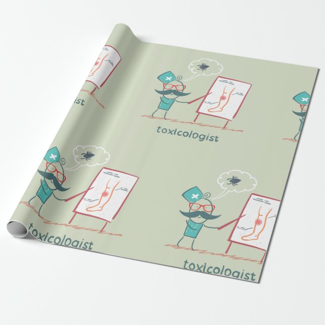 Toxicologist Wrapping Paper (Unrolled)