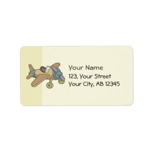 Toy Aeroplane Label