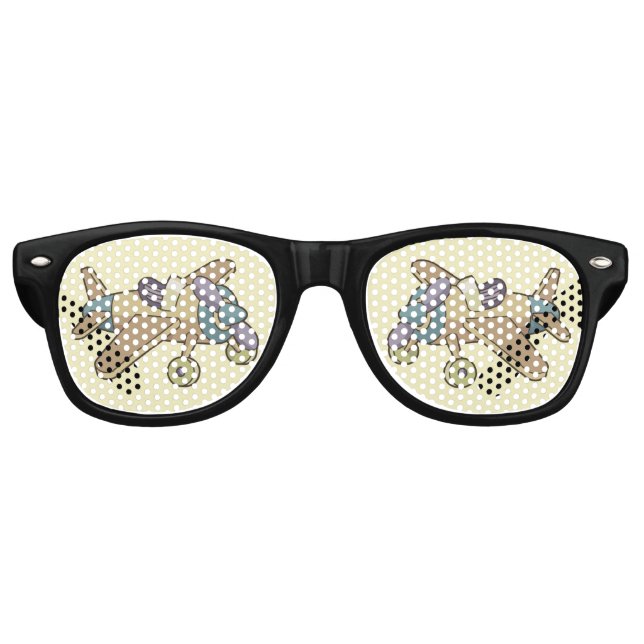 Toy Aeroplane Retro Sunglasses (Front)