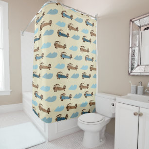Toy Aeroplane Shower Curtain