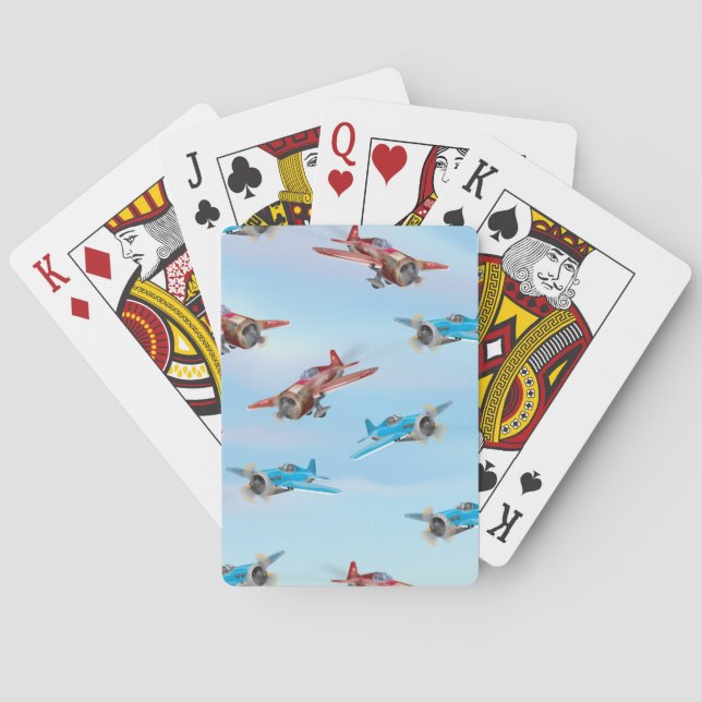 Toy Aeroplanes Playing Cards (Back)