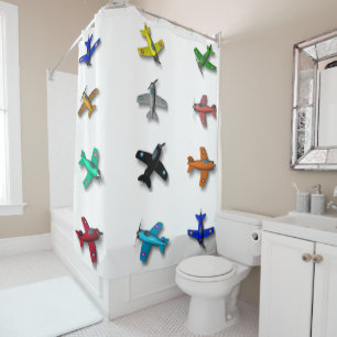 Toy Aeroplanes Shower Curtain