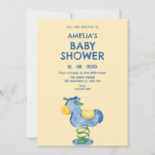 Toy baby shower invitation