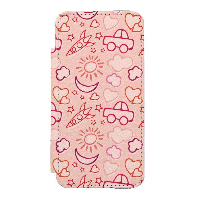 toy background incipio iPhone wallet case (Folio Front)
