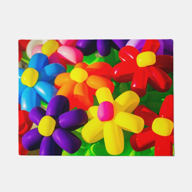 Toy Balloon Flowers Doormat (Front)