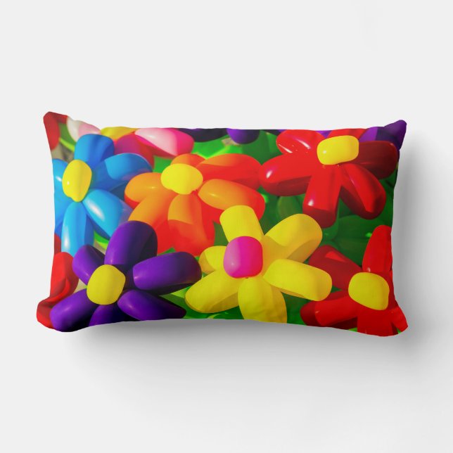 Toy Balloon Flowers Lumbar Cushion (Front)