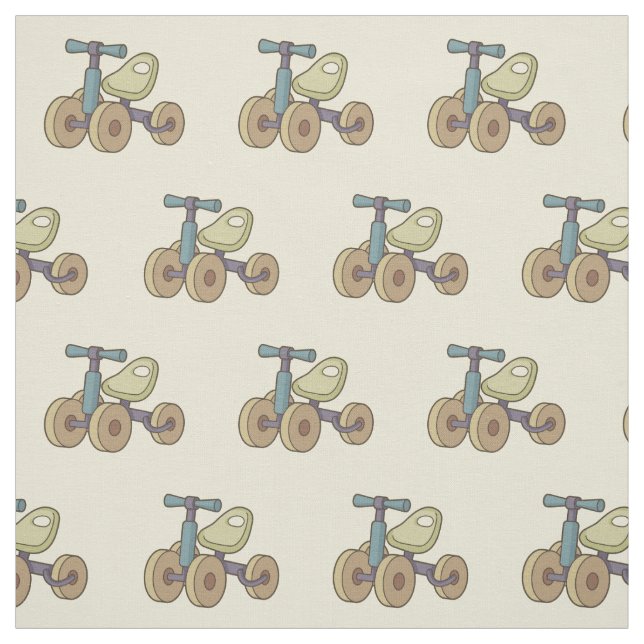 Toy Bike Pattern Fabric (Swatch)