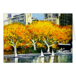Toy Boats in the Park Card
