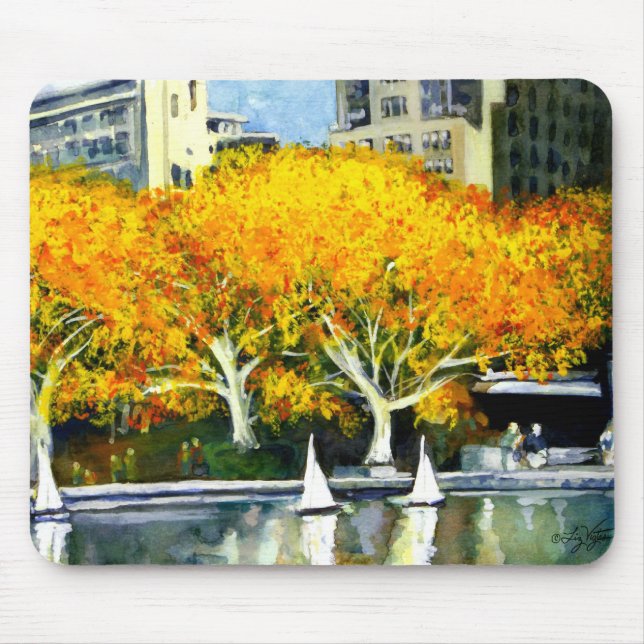 Toy Boats in the Park Mousepad (Front)