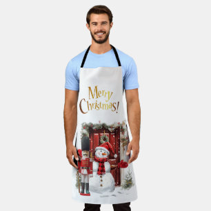 Toy British Soldier Bearskin hat and Snowman Apron
