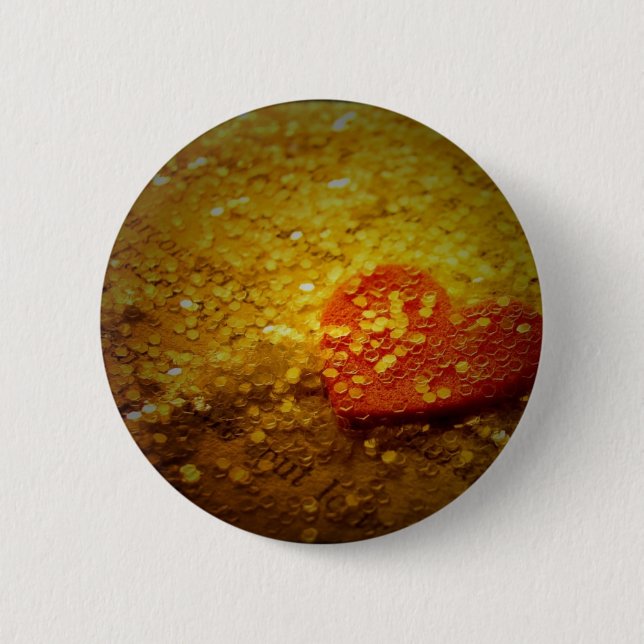 Toy Camera Heart 6 Cm Round Badge (Front)