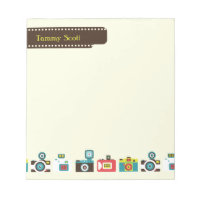 Toy Cameras Personalised Notepad