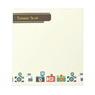 Toy Cameras Personalised Notepad