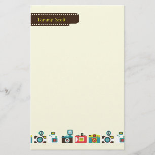 Toy Cameras Personalised Stationery