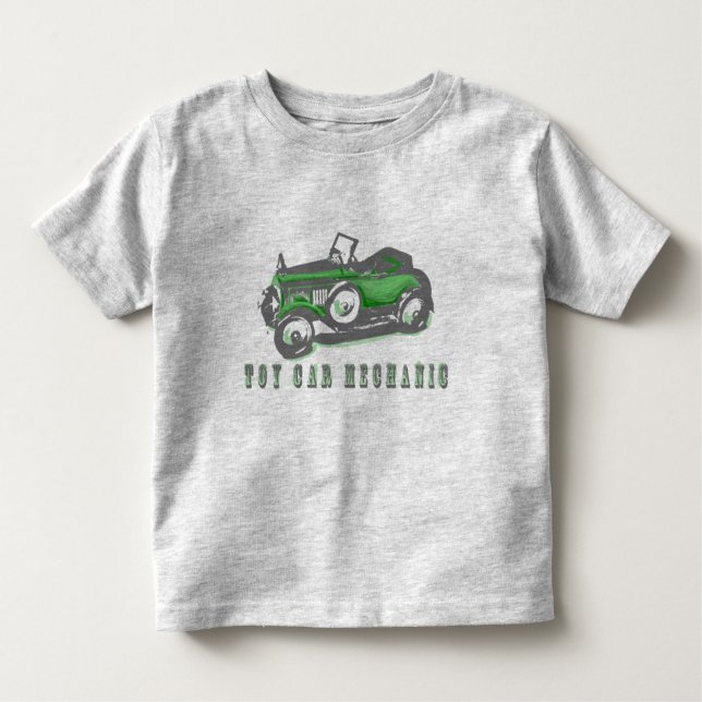 Toy Car Mechanic Toddler T-Shirt (Front)