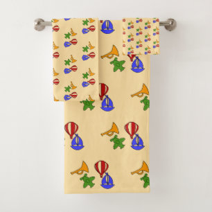 Toy Collection Kids Cream Bath Towel Set