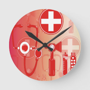 Toy Doctor & Nurse Kit Clock