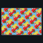 Toy dump truck kids Birthday gift tissue paper<br><div class="desc">Colourful toy dump truck kids Birthday gift tissue paper. Custom filler for presents and party favours for children. Trendy party supplies and DIY accessories for fun birthday or baby shower celebrations etc. Customisable background colour behind the red dumptruck pattern. Construction vehicle illustration for boys.</div>