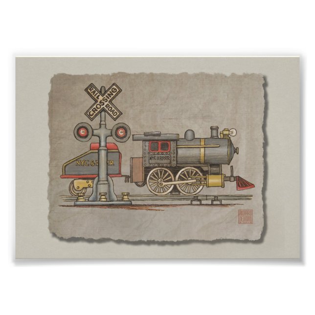 Toy Electric Train Photo Print (Front)