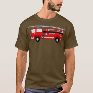 Toy Firetruck Red Grey and Black Perfect for Firem T-Shirt