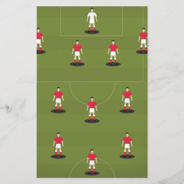 Toy Football Team Stationery (Front)