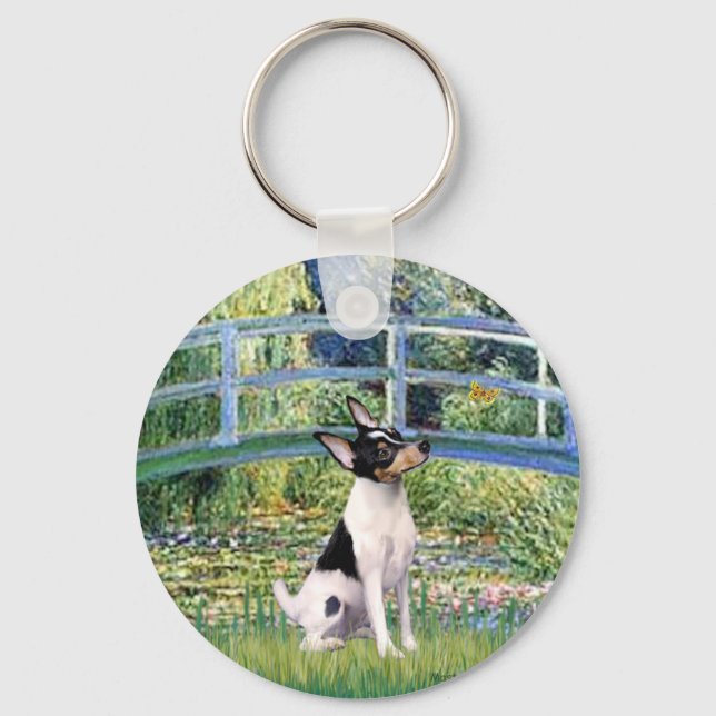 Toy Fox Terrier - Bridge Key Ring (Front)