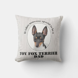 Toy Fox Terrier Dad Pillow