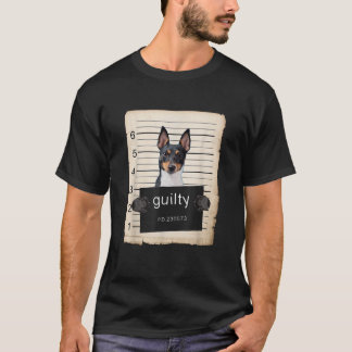 Toy Fox Terrier Dog mug shot  T-Shirt