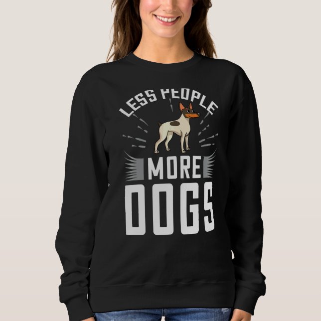 Toy Fox Terrier Dog Puppies Owner Sweatshirt (Front)