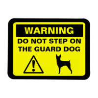 Toy Fox Terrier Guard Dog Warning
