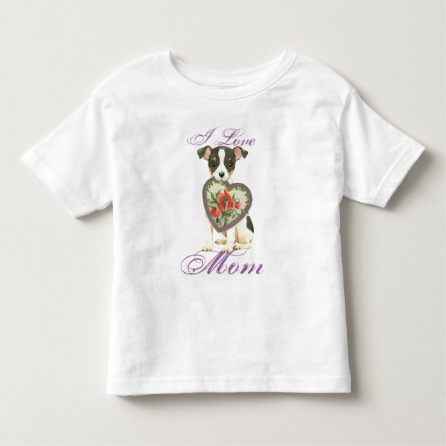 Toy Fox Terrier Heart Mum Toddler T-Shirt (Front)