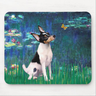 Toy Fox Terrier - Lilies 5 Mouse Pad