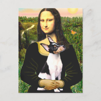 Toy Fox Terrier - Mona Lisa Postcard