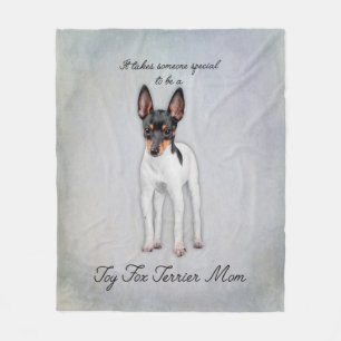 Toy Fox Terrier Mum Fleece Blanket