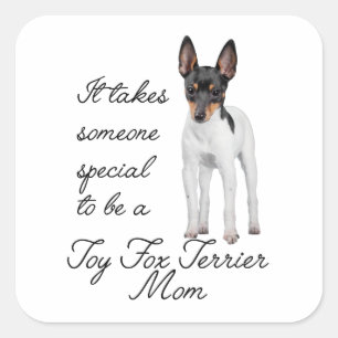 Toy Fox Terrier Mum Stickers
