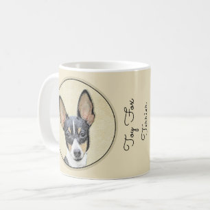 Toy Fox Terrier Painting - Cute Original Dog Art Coffee Mug