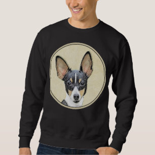 Toy Fox Terrier Painting - Cute Original Dog Art Sweatshirt