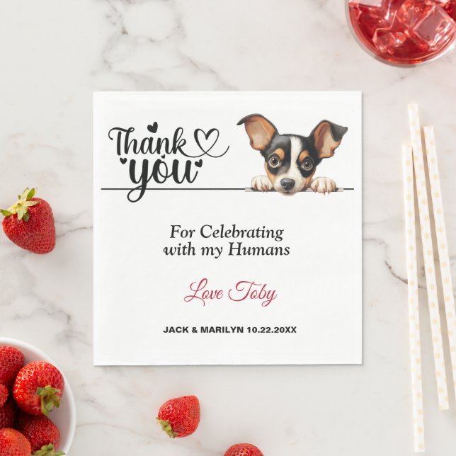 Toy Fox Terrier Paper Napkins (Insitu)