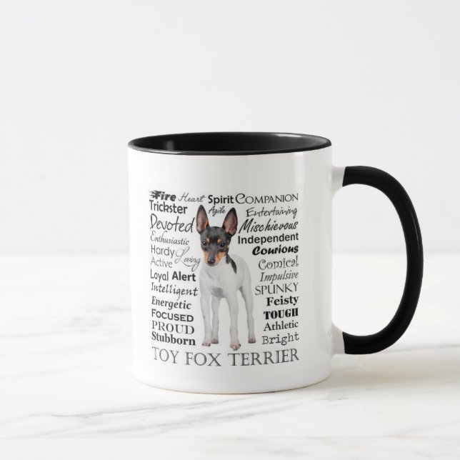 Toy Fox Terrier Traits Mug (Right)