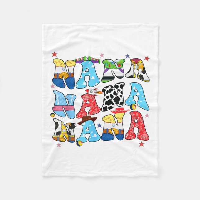 Toy Funny Nana Story Grandma Grandpa Mothers Day F Fleece Blanket (Front)