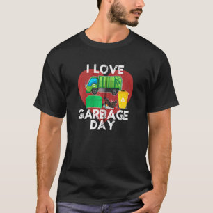 Toy Kids I Love Garbage Day Little Boys Trash Truc T-Shirt